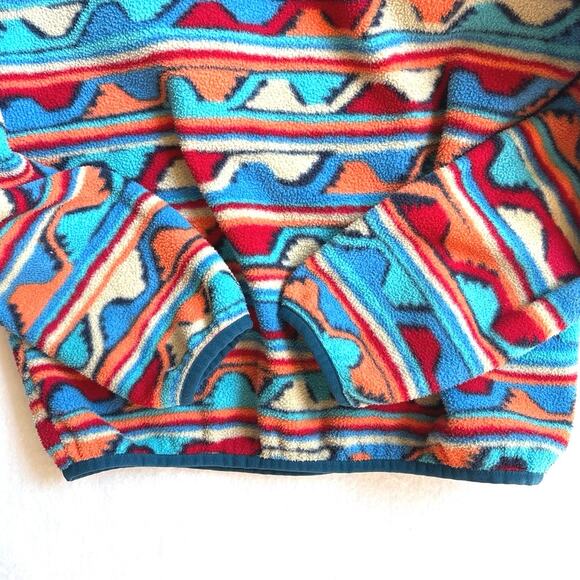 Patagonia Synchilla Aztec1/4 Snap Pullover Fleece Unisex Kids Size XLARGE 14 - Picture 3 of 10